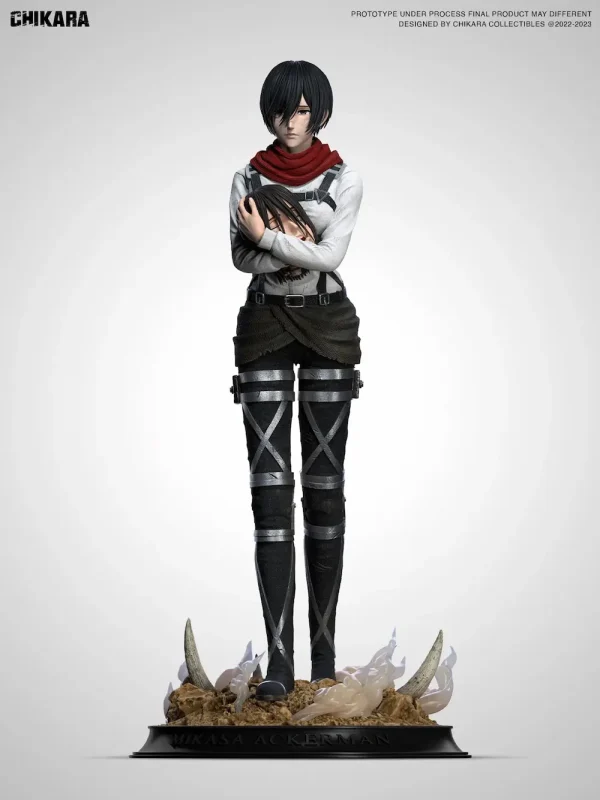 Mikasa Ackerman Chikara Studio Statue en résine