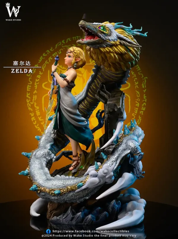 Princess Zelda & Dragon Wake Studio Resin Statue