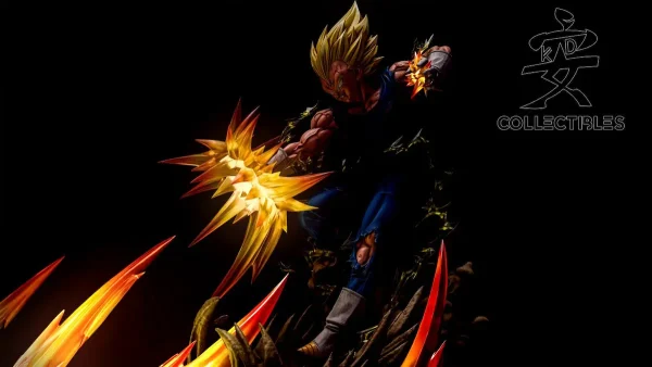 SS2 Goku VS SS2 Majin Vegeta KD Collectibles Statue Resine