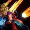 SS2 Goku VS SS2 Majin Vegeta KD Collectibles Statue Resine