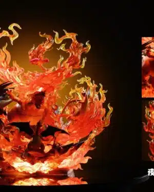 AH Studio Pokemon Dynamax Charizard Family Statua in Resina