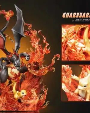Pokemon Fairy Studio Charizard Family Resin Statue