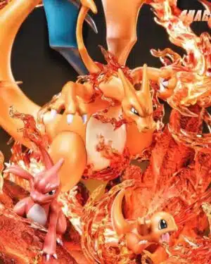 Pokemon Fairy Studio Charizard Family Resin Statue