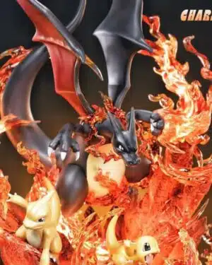 Pokemon Fairy Studio Charizard Family Resin Statue