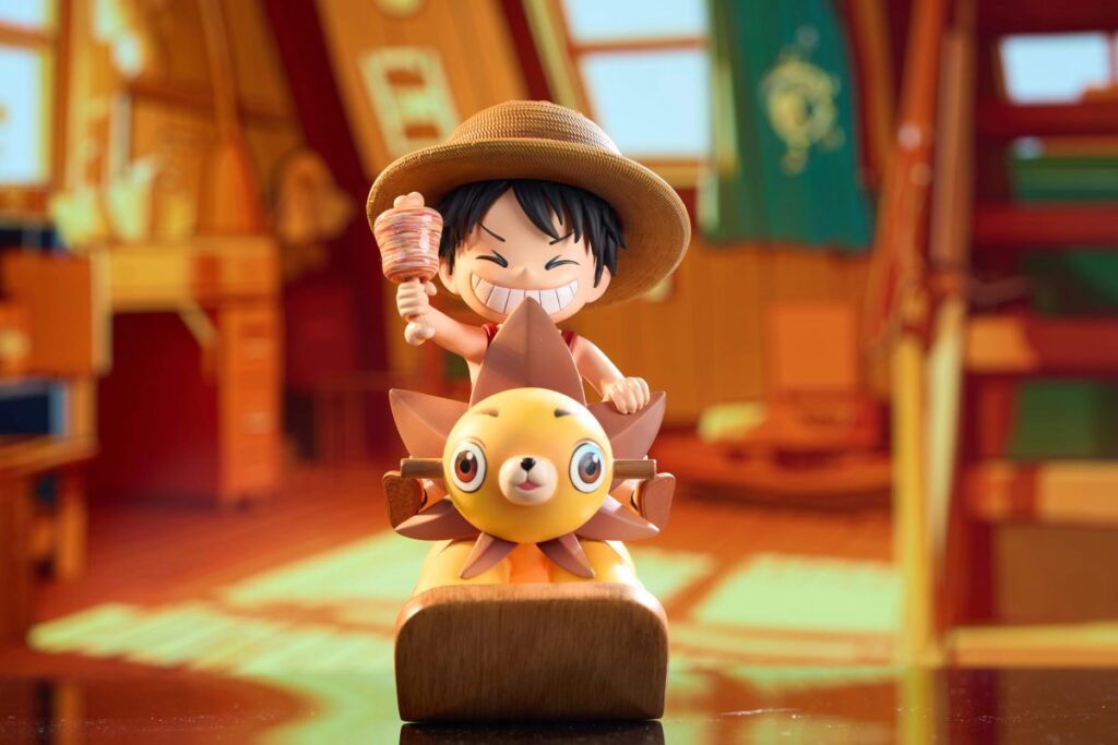 Red Coco Studio Coco Studio One Piece Childhood Monkey D Luffy Resin Statue | Fanpolis