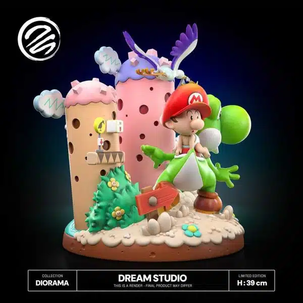 Dream Studio Super Mario Yoshis Island Diorama Harz Statue