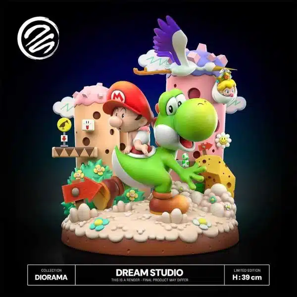 Dream Studio Super Mario Yoshis Island Diorama Harz Statue