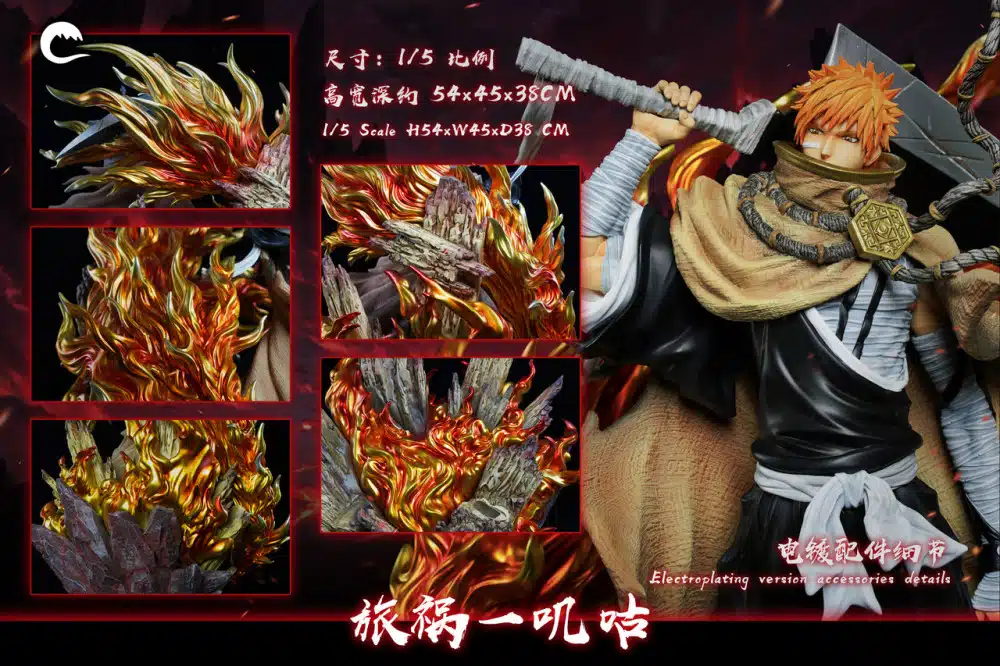 Cheng Studio Bleach Ichigo Kurosaki Resin Statue - Image 5